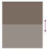 vidaXL Roller Blind Blackout Coffee 125x130 cm Fabric Width 121.6 cm Polyester