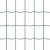vidaXL Fence with Post Green 0.8 x 25 m Steel and PVC