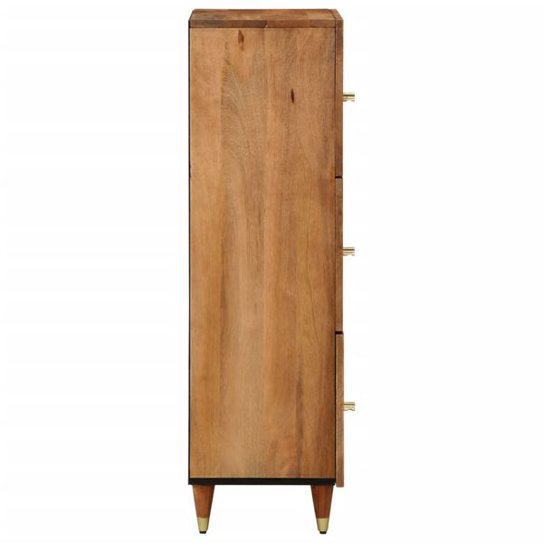 vidaXL Highboard 40x33x110 cm Solid Wood Mango