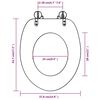 vidaXL Toilet Seats with Lids 2 pcs MDF Old Wood