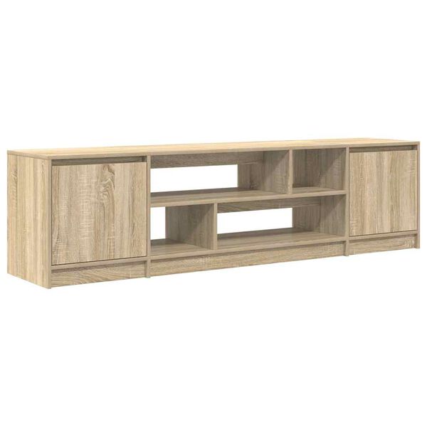 vidaXL TV Cabinet Sonoma Oak 188.5x41x50 cm Engineered Wood