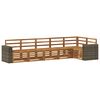 vidaXL Sectional Sofa Set 6 pcs Natural Solid Acacia Wood