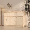 vidaXL Sideboard 110x36x75 cm Solid Wood Pine