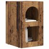 vidaXL Bedside Table Old Wood 29.5 x 33.5 x 50 cm Engineered Wood
