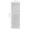 vidaXL Runner Rug BCF Grey and White 100x400 cm