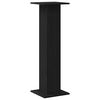 vidaXL Plant Stand 2 pcs Black Oak 30 x 30 x 95 cm Engineered wood