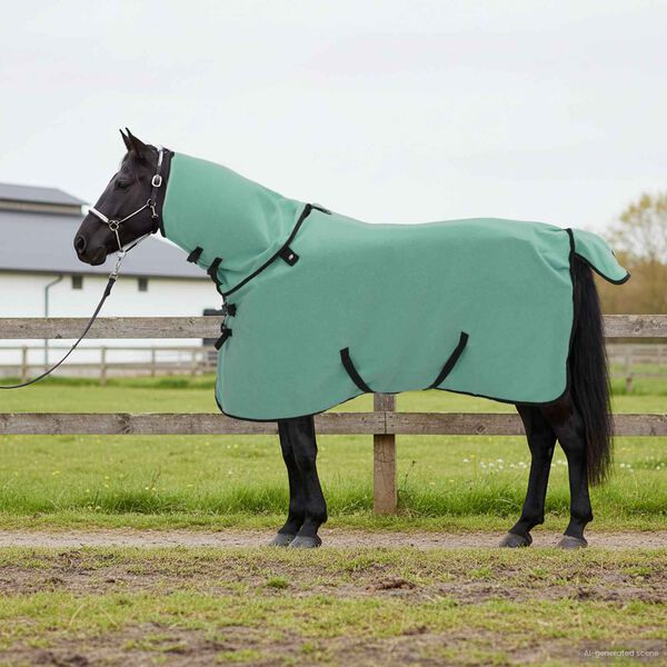 vidaXL Horse Blanket Special Green 75 cm Polyester