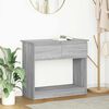 vidaXL Console Table with Drawers Grey Sonoma 85.5x38.5x74.5 cm