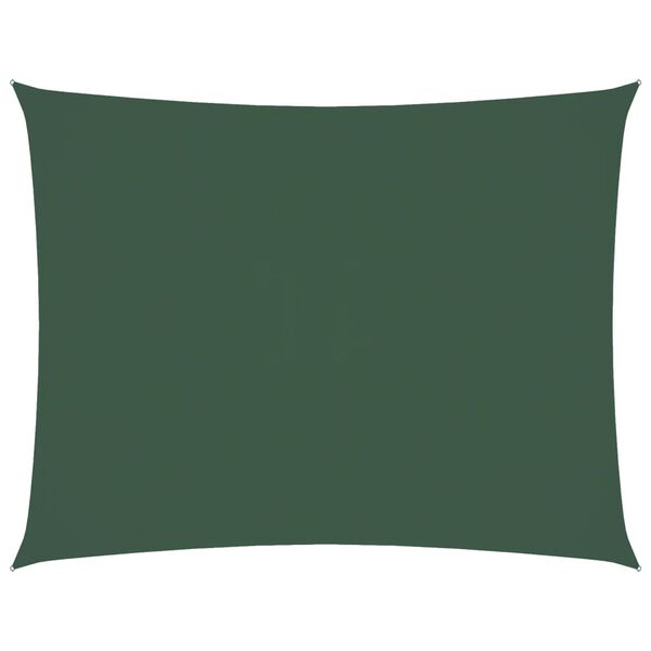 vidaXL Sunshade Sail Oxford Fabric Rectangular 5x6 m Dark Green