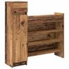 vidaXL Shoe Cabinet 100.5 x 28 x 100 cm Engineered Wood Old Wood