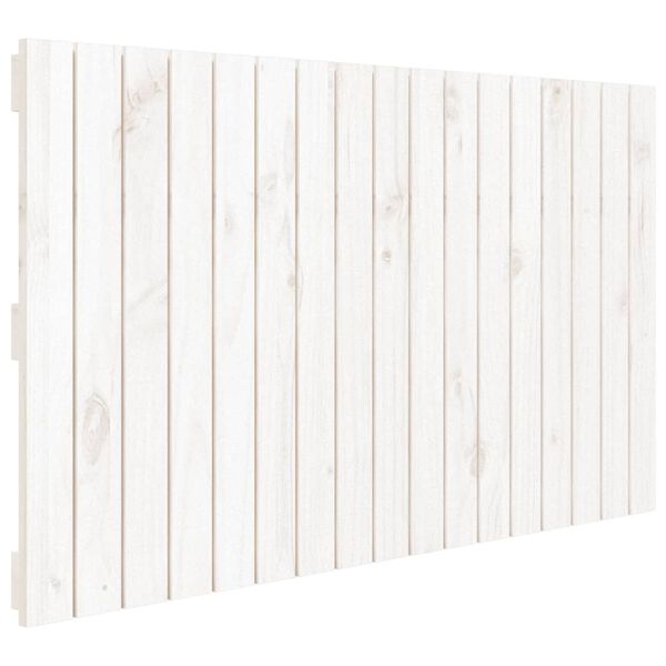 vidaXL Wall Headboard White 108x3x60 cm Solid Wood Pine