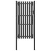 vidaXL Garden Fence Gate Steel 100x200 cm Anthracite