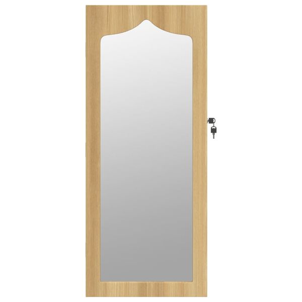 vidaXL Mirror Jewellery Cabinet Wall Mounted 37.5x10x90 cm