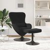 vidaXL Egg Chair with Footstool Black 63 x 73 x 90 cm Velvet