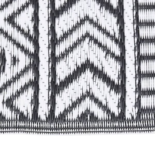 vidaXL Outdoor Rug ARAKIL Black 80x250 cm PP