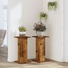 vidaXL Plant Stands 2 pcs Old Wood 30x30x60 cm Engineered Wood