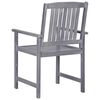 vidaXL Garden Chairs 4 pcs Solid Acacia Wood Grey