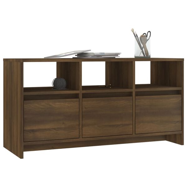 vidaXL TV Cabinet Brown Oak 102x37.5x52.5 cm Engineered Wood