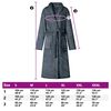 vidaXL Bathrobe without Hood Navy Blue S Flannel