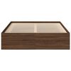 vidaXL Bed Frame without Mattress Brown Oak 160x200 cm