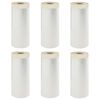 vidaXL Dust Sheet with Adhesive Tape 6 pcs Transparent 110 x 3300 cm