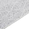 vidaXL Rug Light Grey 100x300 cm Cotton