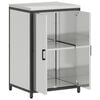 vidaXL Kitchen Storage with Shelf Silver 60 x 50 x 92 cm Steel