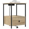 vidaXL Bedside Cabinet Sonoma Oak 42 x 41 x 56 cm Engineered Wood