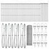 vidaXL Hexagonal Fence Ground Fix 100 x 0.5 m Galvanised Steel Silver
