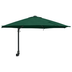vidaXL Garden Parasol Green 248 x 248 x 148 cm Polyester and Steel