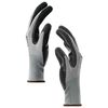 vidaXL Work Gloves 24 pcs Grey and Black 8 / M Polyester