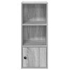 vidaXL Bookcase Grey Sonoma 31x24x77 cm Engineered Wood