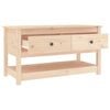 vidaXL Coffee Table 102x49x55 cm Solid Wood Pine