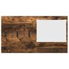 vidaXL Wall-Mounted Coat Rack with Shelf Smoked Oak 90 x 10 x 50 cm