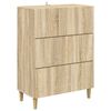 vidaXL Drawer Cabinet Sonoma Oak 66 x 34.5 x 90 cm Engineered Wood