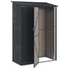 vidaXL Garden Sheds Anthracite 140.5 x 74 x 200 cm Metal