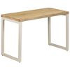 vidaXL Dining Table 115x55x76 cm Solid Mango Wood and Steel