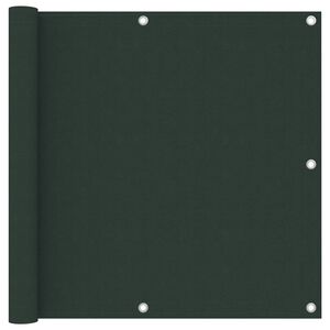 vidaXL Balcony Screen Dark Green 90x500 cm Oxford Fabric