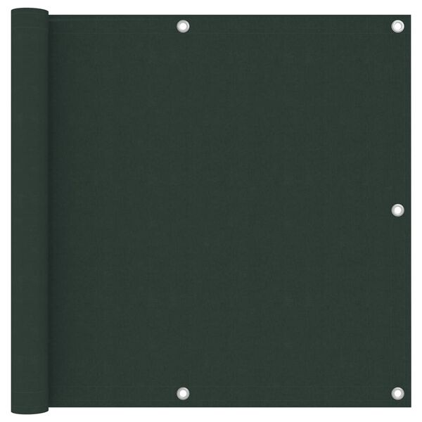 vidaXL Balcony Screen Dark Green 90x500 cm Oxford Fabric