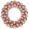 vidaXL Christmas Ball Wreathes 2 pcs Rose Gold 33 x 33 x 7 cm