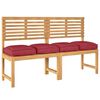 vidaXL Pallet Cushion for suitable for Seat 4 pcs Wine Red