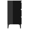 vidaXL Sideboard High Gloss Black 60x35x69 cm Engineered Wood