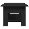 vidaXL Coffee Table Black Oak 102 x 55 x 42 cm Engineered Wood