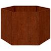 vidaXL Planter Rusty 60x60x45 cm Corten Steel