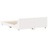 vidaXL Bed Frame without Mattress White 140x200 cm Solid Wood Pine