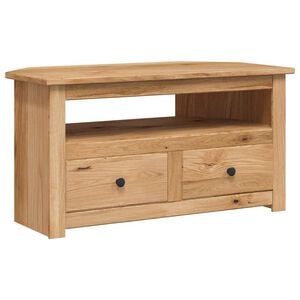 vidaXL Corner TV Cabinet 93x49x49 cm Solid Pine Panama Range