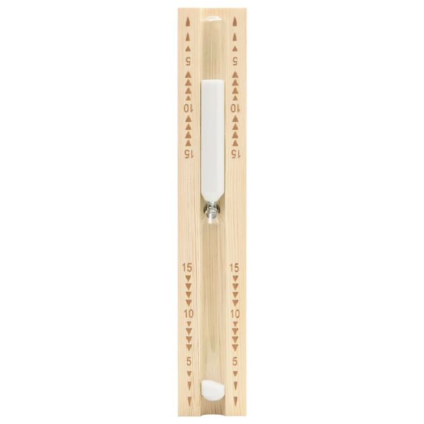 vidaXL Sauna Sand Timer 15 Minutes Solid Wood Pine