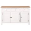 vidaXL Sideboard 110x33.5x70 cm Solid Oak Wood