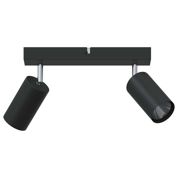 vidaXL Ceiling Spotlight Black 26 x 5.5 x 16.5 cm Steel