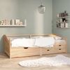 vidaXL 3-Seater Day Bed without Mattress Solid Pinewood 90x200cm